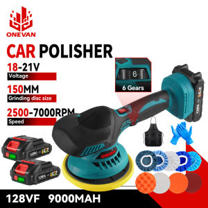 🔥Bulacan Stock🔥6 Inch Car Polisher Buffing Machine Polisher set 21V 6000RPM Electric Car Polisher Buffing Machine With Spare Polishing Pad Parts 6 Gears Cordless Car Polishing Machine For Makita 18V Battery
