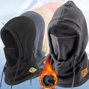Warm Fleece Balaclava For Men Women Winter Face Mask Neck Warmer Hooded Cap Windproof Thermal Head Cover Beanies Bandana