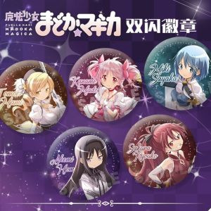 เข็มกลัดอนิเมะ เด็กผู้หญิง มาโฮะ มามิ ขนาด 75 มม แบบสองด้าน ลายอนิเมะ ของสะสม ทำจากเหล็ก ของที่ระลึกสำหรับแฟนๆ อนิเมะเวทมนตร์ เด็กผู้หญิง