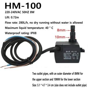 HM-100 Universal Air Conditioner Fan Accessories Submersible Pump Cooling Fan Cooling Fan Suction Pump 220-240VAC 50HZ 8W