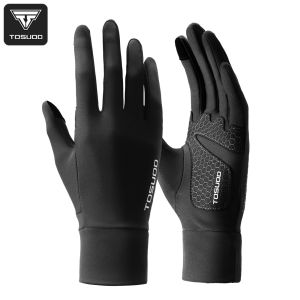 TOSUOD Cold Weather Cycling Gloves Thermal Fleece Full Finger with Touchscreen & Shock-Absorbing for Men Women