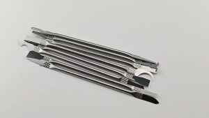 FMA 8in1 Alat Multifungsi Kepala Ganda Untuk Membuka Melepas Lem dan Membongkar Motherboard IC Chip Dengan Presisi Terbuat Dari Baja Tahan Karat Tahan Lama Pisau Tipis Dual-Head Multifunctional Degumming Disassembly Motherboard