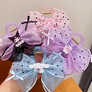 Sanrio Ribbon Shark Clip Cinnamoroll Kuromi Hair Grab Clip Shark Clip Hair Accessories-CSW1006