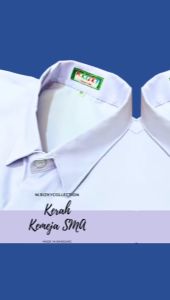 KEMEJA SMA BAJU SMA SERAGAM SEKOLAH SMA PUTIH TANGAN PANJANG PENDEK LAKI LAKI PEREMPUAN/ m.rizkycollection