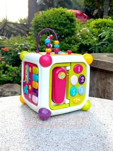 Hộp nhạc đồ chơi đa năng Goodway giúp bé phát triển trí tuệ não bộ nhận dạng hình khối các âm thanh và màu sắc