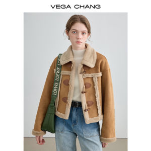 VEGA CHANG | Áo Khoác Ngắn Lót Lông Thân Thiện Với Môi Trường