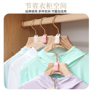 Stackable Hanger Connecting Hook Multifunctional Foldable Clothes Hanger Clothes Hanging Rack Wardrobe Storage Fantastic Space