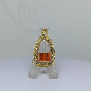 No.T(2) ตลับพระ กรอบพระไมครอนฝังพลอย พระรอดลำพูน ขนาดวงใน 1.7*2.8 ซม. ขนาดที่ใส่สวย 1.3*2.4 ซม. หรือขนาดพระที่ใกล้เคียง !!!รบกวนอ่านก่อนสั่งนะคะ!