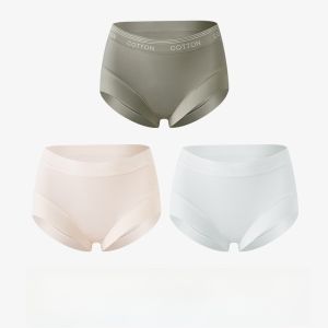 MiiOW | Quần lót tam giác cotton nguyên chất cho nữ Quần lót kháng khuẩn không đường may thoải mái thoáng khí quần lót cotton nguyên chất