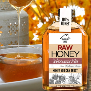 น้ำผึ้งแท้จากธรรมชาติ 100% (360g) – RAW Honey No Sugar – COMBO PACK แบบขวด – ไม่มีสารปรุงแต่ง ไม่ผสมน้ำตาล ผ่านการทดสอบจากแล็บ