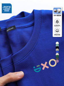 เสื้อยืดคอกลมแขนสั้นผ้าฝ้ายแท้สำหรับผู้หญิง เสื้อเชิ้ตทรงพอดีตัวสไตล์อเมริกัน เสื้อเชิ้ตทรงปกติสำหรับใส่ไปเที่ยวในช่วงฤดูร้อน