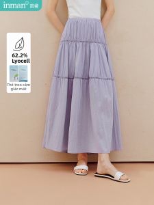 INMAN | Chân Váy A-Line Đan Thêu Ren Trống Mát