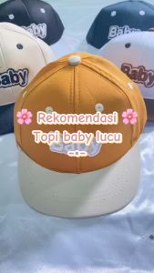 PROMO BUNDLING (dapat 2 topi) Bebas pilih warna | Topi Baseball Anak Fashion Anak berKualitas Bordir bahan katun  | usia 6 bulan - 4 tahun