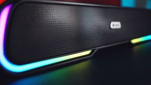 Speaker Bluetooth Gaming Kisonli LED-913 Stereo RGB Light Speaker Lampu Support Flashdisk / TF-Card - KMS