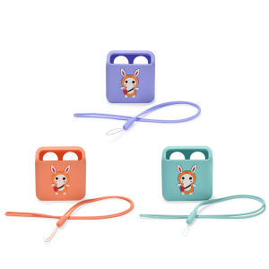VODOOL Silicone Case Shockproof Protective Sleeve Cover with Lanyard Anti-Drop Case Cover for Yoto Mini Kids Audio Music Player
