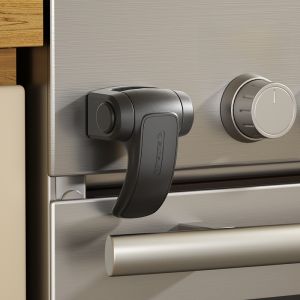 EUDEMON | High Temperature Resistant Child Safety Lock For Oven Steamer Microwave Door Prevention Disinfection Cabinet Rotation Buckle
