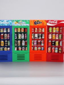 Miniature Dollhouse Accessories Fridge And Freezer Model Toy Scene DIY Photography Props Children Playhouse Decorations