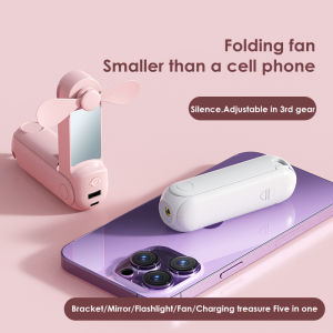 Xách Tay quạt nhỏ tay USB làm mát có thể gập lại thì thầm lặng lẽ đèn LED cầm tay fans手持风基