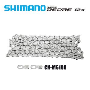 SHIMANO DEORE CN-M6100 12Speed HG MTB Chain Mountain Bike Bicycle 12S Current with QUICK LINK 116L 118L 120L 122L 124L 126L