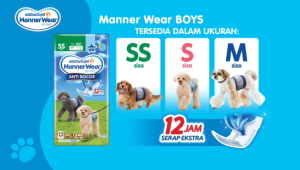 Unicharm Manner Wear Boy & Girl All Size - 1 Pack Popok Anjing 10 pcs