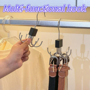 Storage Hanger Hook Multi-Claw Bag Metal Belts Rack Organizer for Bras Ties Scarves Household Closet Accessories