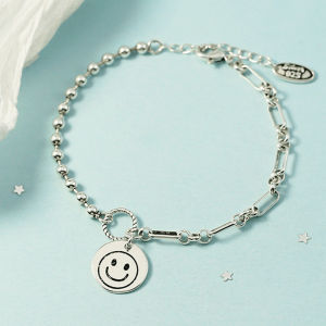 Lắc tay thời trang nữ bạc thái smile face siêu dễ thương LT163