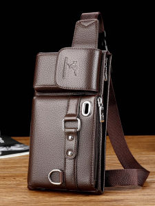 Túi Đeo Chéo Da Bò Thời Trang Cho Nam Túi Đeo Hông Đa Năng Ngoài Trời Dung Tích Lớn Túi Đeo Vai Thường Ngày Túi Đeo Chéo Mềm