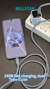 BELLSTAR 240W Type-C Fast Charging Cable 1.5M PD Quick Charge Cord for Laptop & Phone