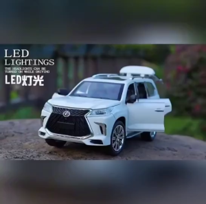 1:24 Remote Control Car LX570 Off-road Vehicle SUV Alloy Car With LED Birthday Gift For Boy Toys