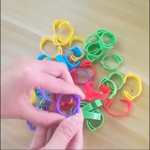 100PCS Nomor 001-100 Cincin Kaki Ayam Tanda Unggas Gesper Cincin Kaki Unggas