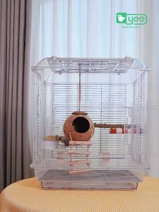 YEE Birds Coconut Shell Breeding Nest Parrots Tiger Skin Pearl Finch Peony Parrot Bird Nest Coconut Shell