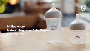 Philips Avent Natural Response Bottle 4oz / 125ml Twin Pack - Clear ( 1 pack 2 bottles ) Made in Indonesia