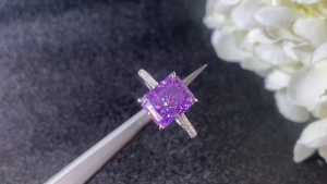 BOCARMAN Ice-Flower Cut Halo Ring S925 Silver 18K Gold Plated Dual Tone Synthetic Zircon with Gift Box Set