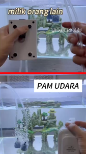 AQUASPEED Air Pump Aquarium Oxygen Air Pump Super Silent Pam Udara Oksigen Air Pump 2 Outlet