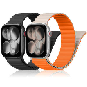 Apple Watch Strap - Magnetic Sport Band for Ultra 3/2 Series 12/11/10/9/8/SE Smart Wearable Straps for iWatch 49mm 46mm 45mm 44mm 41mm 40mm 42mm