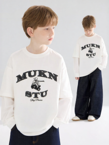 MUCMUKN | Antibacterial Cooling Cotton Streetwear T-shirts Boys Spring