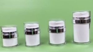 Airless Vacuum Pump Empty Refillable Makeup Cosmetic Jar Containers Travel Lotion Cream Bottle
