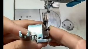T9 Adjustable Presser Foot Folded Rolling Edge Guide Feet Flat Car Industrial Sewing Machine Parts