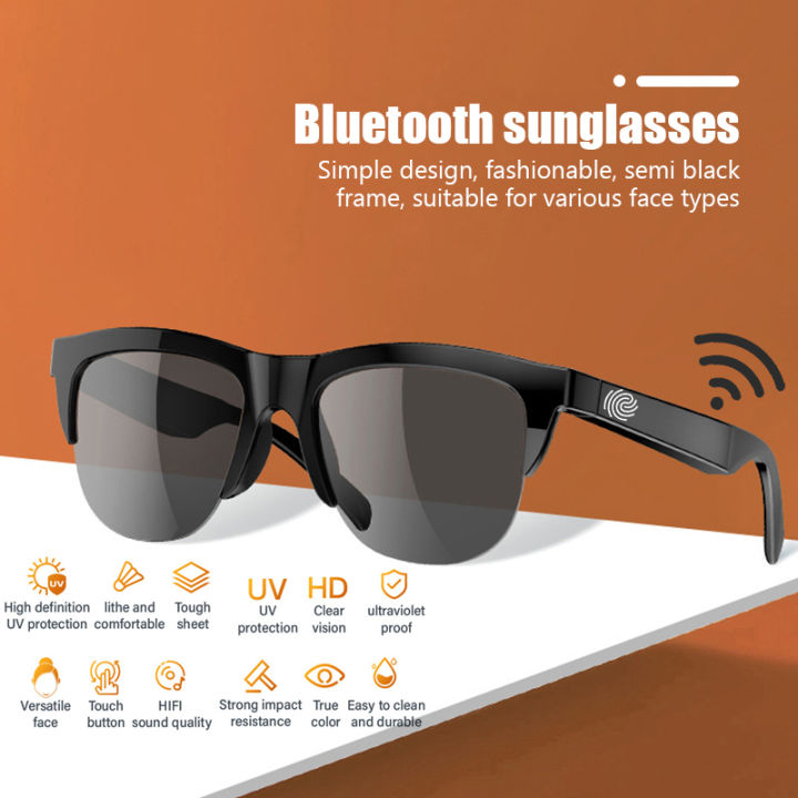 Prescription Glasses Bluetooth Bone Conduction Glasses COOYEE Bone