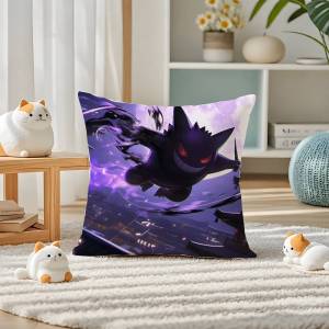 Bandai | Pokemon Treecko Anime Plush Pillow Cover Soft Short Plush Cushion Cover For Sofa Bedroom Home Decor Gift Decoration