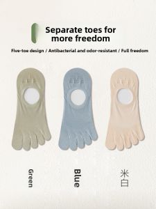 JIAZINI | Summer Lightweight Cotton Anti-Fungal Odor-Resistant Breathable Toe-Separator Socks