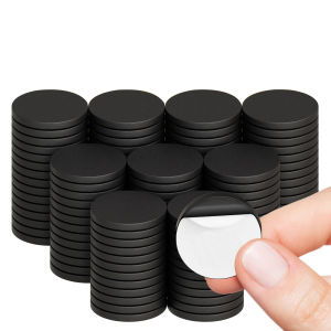 100 Pcs Magnetic Dots - Self Adhesive Magnet Dots (0.8" x 0.8") Peel & Stick Magnetic Circles - Flexible Sticky Magnets - Sheets