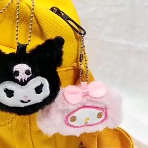 Gantungan Kunci Plush Comel Cinnamoroll Kuromi Hello Kitty Mainan Hiasan Beg Rantai Anak Patung Sanrio Kuromi Cinnamoroll Plush Toys Keychain Small Doll Pendant Chain Souvenirs 毛绒玩具可爱玉桂狗布丁狗库洛米凯蒂猫包钥匙扣小公仔挂饰挂件挂链 H012