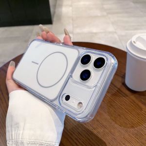 Shockproof Magnetic Wireless Charge for Magsafe TPU Phone Case for IPhone 17 Air 17 Pro Max Matte Wireless Charging Hard Cover