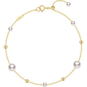Helas | High Luster Akoya Seawater Pearl Starry Night 18K Gold Bracelet