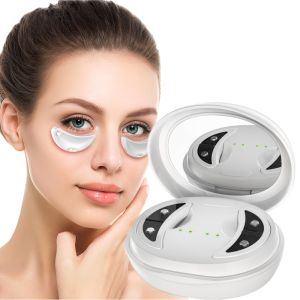 Máy Massage Mắt Ánh Sáng Đỏ 660nm Với EMS Thiết Bị Chăm Sóc Mắt Chống Lão Hóa Di Động Giảm Bọng Mắt & Quầng Thâm Miếng Dán Trẻ Hóa Mắt LED
