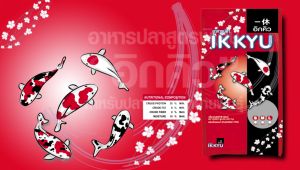 อาหารปลาคาร์ฟอิกคิว IKKYU ขนาด 2 ปอนด์ เม็ด 1.5 มม. (size S) จำนวน 1 ถุง