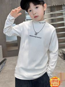 Áo Thun Cổ Cao Hai Mặt Dành Cho Trẻ Em Mùa Xuân Thu Mới Về Áo Thun Dài Tay Thường Ngày Cho Bé Trai Quần Áo Trẻ Em Thường Ngày