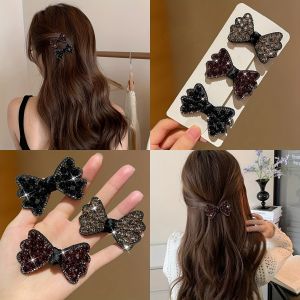 3Pcs Womens ModelExquisite and GorgeousBow Hairpin and Duckbill Clip Suitable for Parties Recommended Gift Hair Accessories