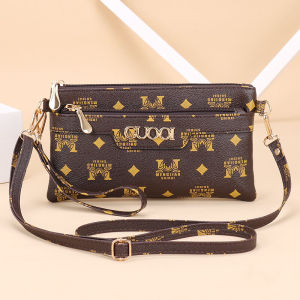 Fashionable Versatile Womens Crossbody Bag Single Shoulder Handbag Korean Style Mobile Phone Bag Soft PU Leather Small Square Bag